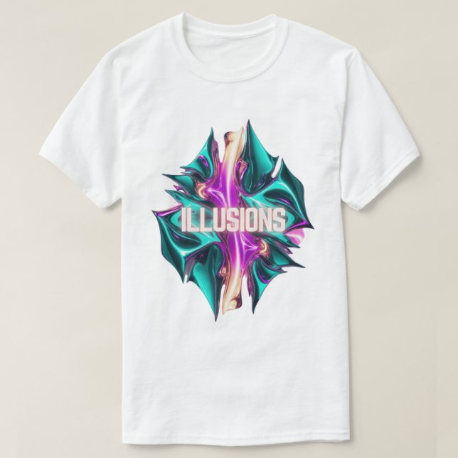 Mystic Mirages - Illusions T Shirt (Design framsida)