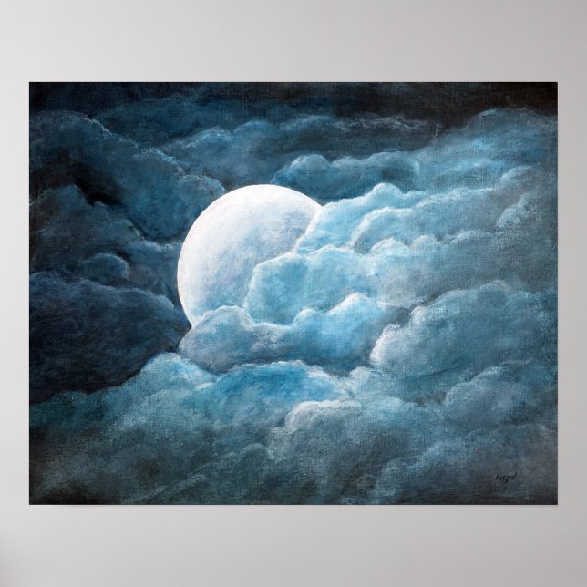 Mystic, moonlight, Måne, from Original Painting Poster (Framsidan)