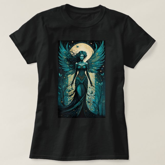 Mystic Moonlit Fae T Shirt (Design framsida)