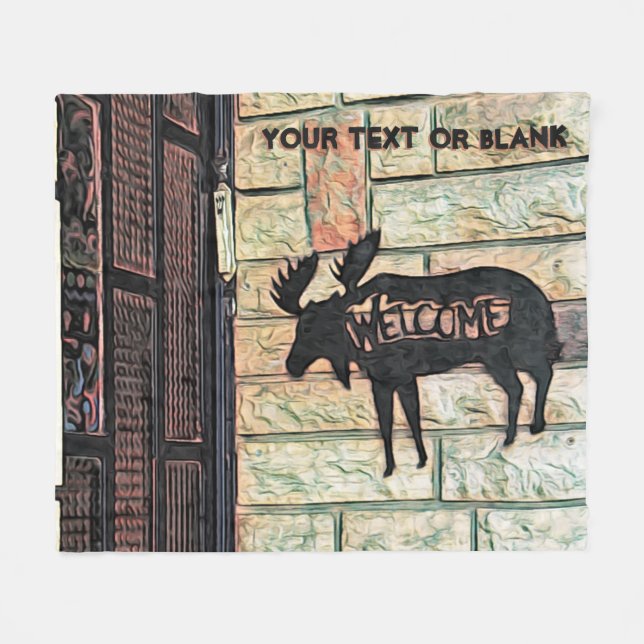 Mystic Moose Fleecefilt (Framsidan (Horisontell))