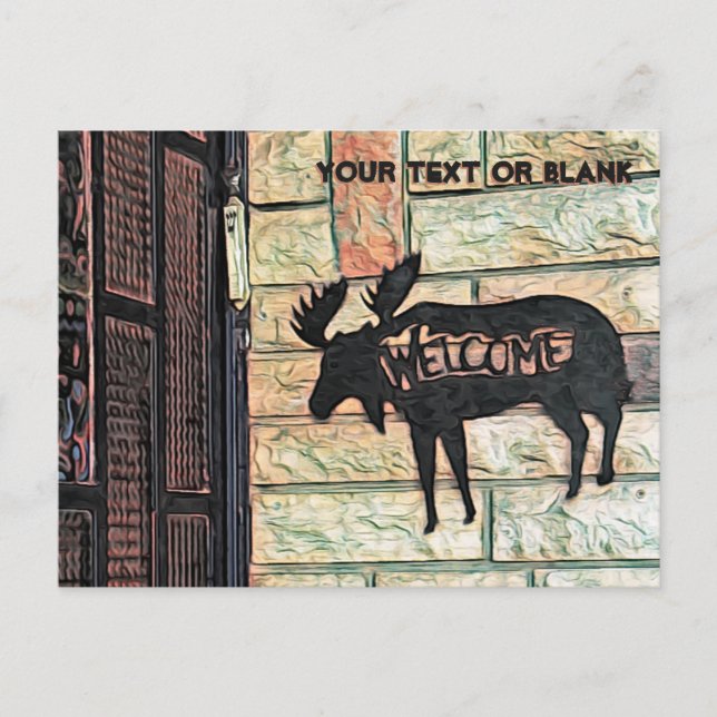 Mystic Moose - Tzfat Helg Vykort (Framsida)