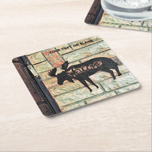 Mystic Moose Underlägg Papper Kvadrat