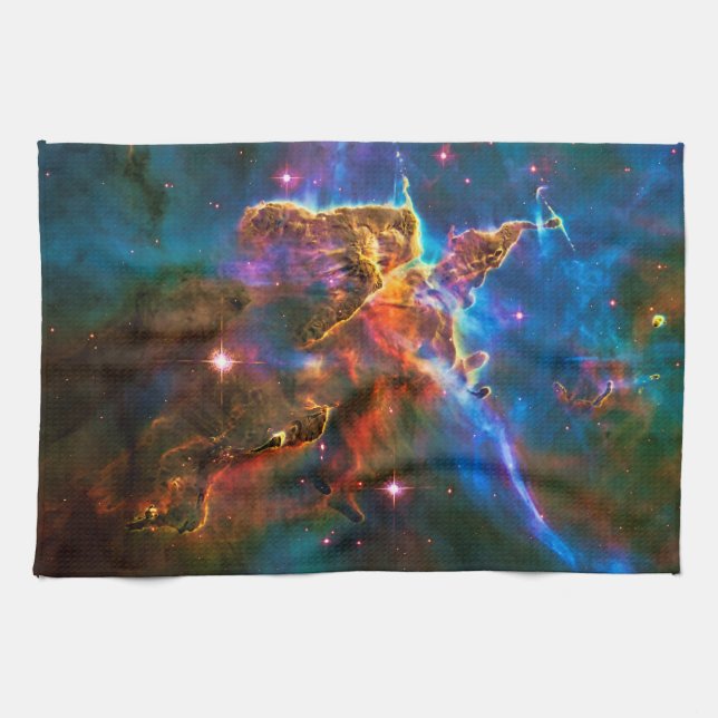 Mystic Mountain, Carina Nebula rymden bild Kökshandduk (Horisontell)