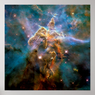 Mystic Mountain Carinanebulosan Hubble-rymdfoto Poster