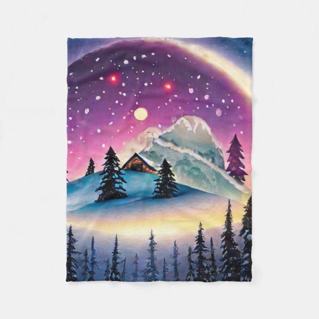 Mystic Mountain Fleece Blanket (Framsidan)