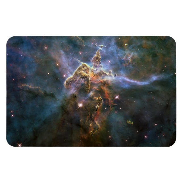 Mystic Mountain i Carina Nebula Hubble Space Magnet (Horisontell)