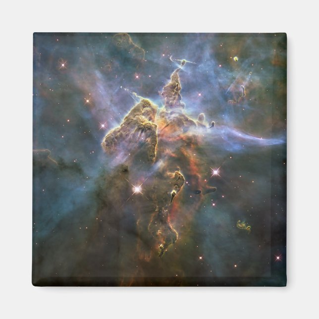 Mystic Mountain i Carina Nebula Hubble Space Magnet (Framsidan)