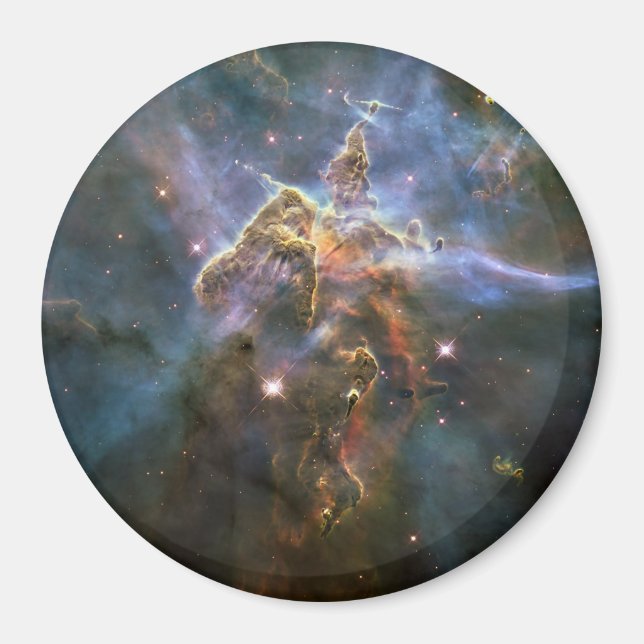 Mystic Mountain i Carina Nebula Hubble Space Magnet (Framsidan)