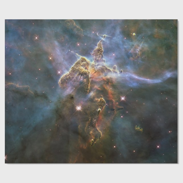 Mystic Mountain i Carina Nebula Hubble Space Presentpapper (Platt)
