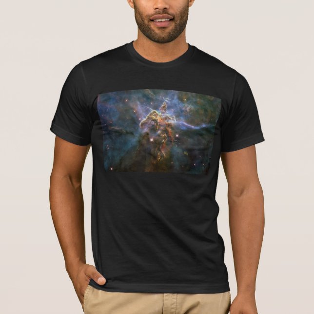 Mystic Mountain i Carina Nebula Hubble Space T Shirt (Framsida)