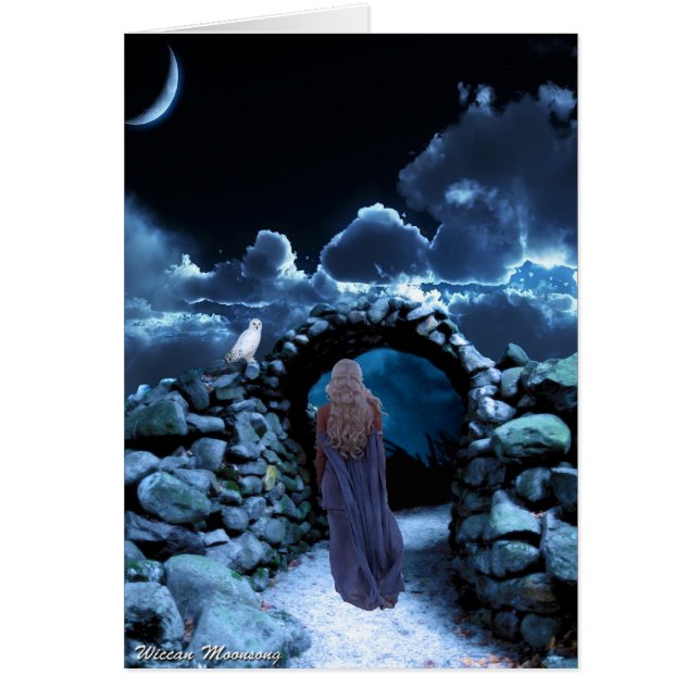 Mystic Night Hälsningskort (Framsidan)