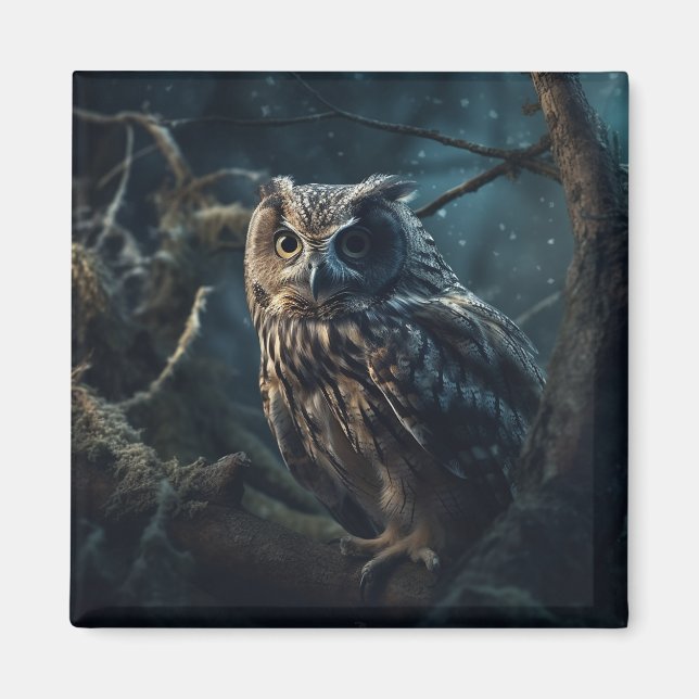 Mystic Night Uggla - Midnight Vigil Magnet (Framsidan)