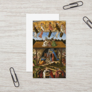 Mystic Ntivity, 1500 av Sandro Botticelli Visitkort