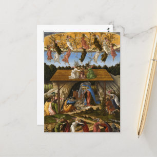 Mystic Ntivity, 1500 av Sandro Botticelli Vykort