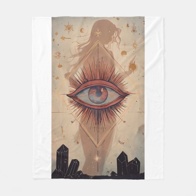 Mystic Öga Fleecefilt (Framsidan)
