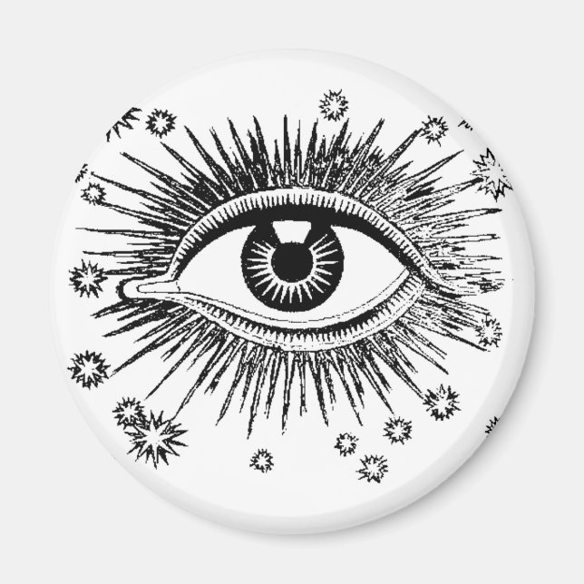 Mystic Öga ser alla Magnet (Framsidan)