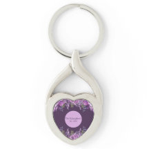 Mystic Orchards: Lila Botanical Bliss Keychain