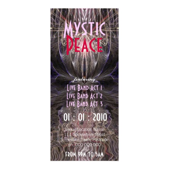 Mystic Peace #02 Event Flyer Reklamkort (Framsidan)