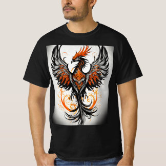 Mystic Phoenix Design T-Shirt