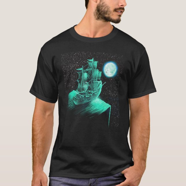 Mystic Pirat Frakt T Shirt (Framsida)