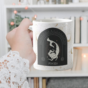Mystic Pisces Zodiac Stars Horoscope Kaffemugg