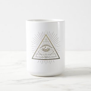 Mystic Pyramid - Öga of Providence Emblem Kaffemugg