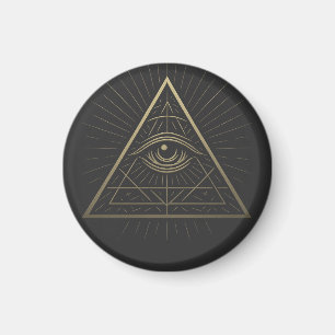 Mystic Pyramid - Öga of Providence Emblem Magnet