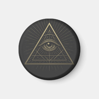 Mystic Pyramid - Öga of Providence Emblem Magnet