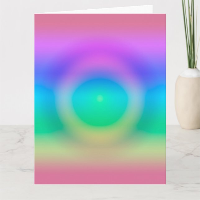 Mystic Rainbow Öga Ombre Kort (Framsida)