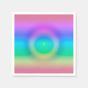 Mystic Rainbow Öga Ombre Pappersservett