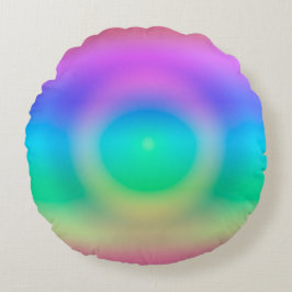 Mystic Rainbow Öga Ombre Rund Kudde