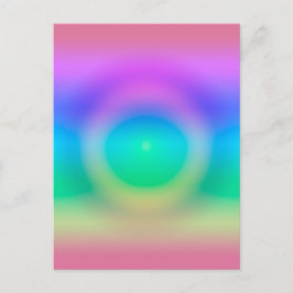 Mystic Rainbow Öga Ombre Vykort