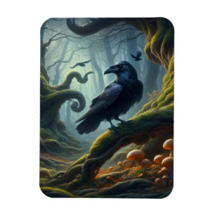 Mystic Raven Forest Hues Magnet