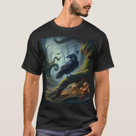 Mystic Raven Forest Hues T Shirt