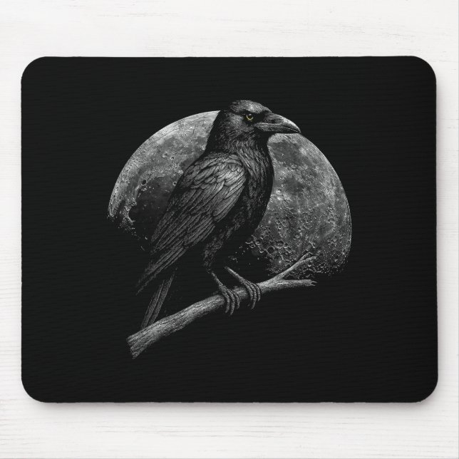 Mystic Raven Moon Dark Folklore Witchcraft Viking  Musmatta (Framsidan)