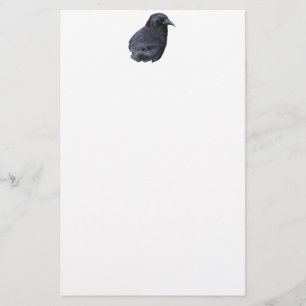 Mystic Raven Porträtt Celtic Pagan Art Brevpapper