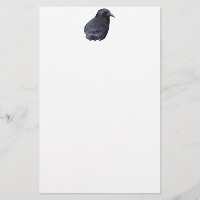 Mystic Raven Porträtt Celtic Pagan Art Brevpapper (Framsida)