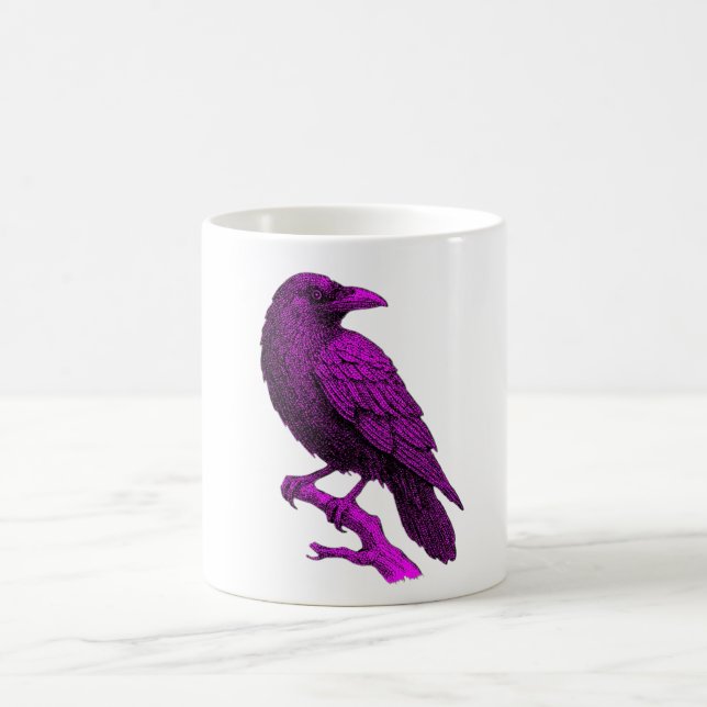 Mystic Raven Violet Mood Kaffemugg (Center)