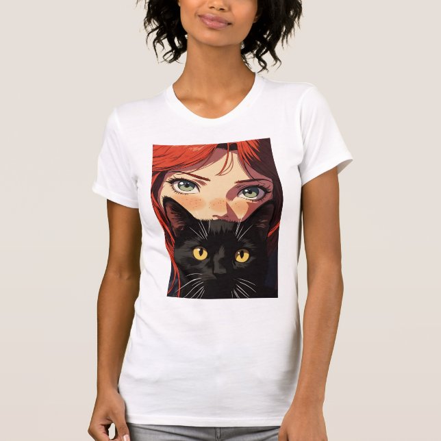Mystic Red illustration T-Shirt (Framsida)
