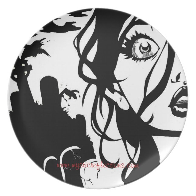 Mystic reflexioner "är de kommande" CollectorPlate Tallrik (Framsidan)