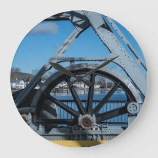 Mystic River Bascule Bridge – Historiska Mystic Co Stor Klocka