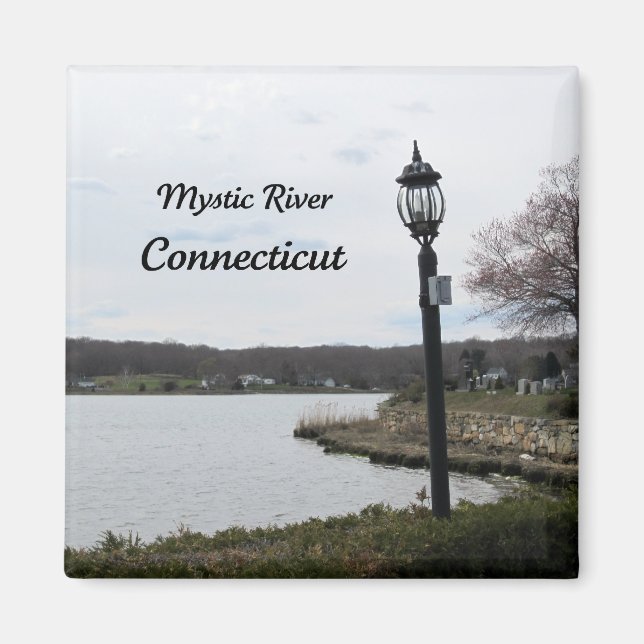 Mystic River, Connecticut Magnet (Framsidan)
