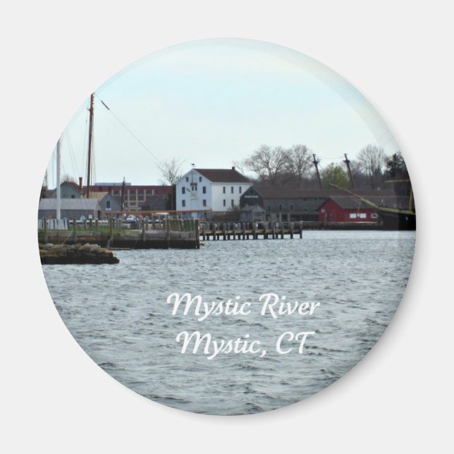 Mystic River, Connecticut Magnet (Framsidan)