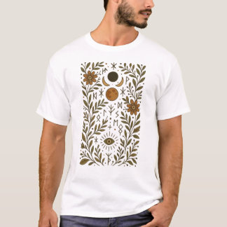 Mystic Runes Botanical Art T Shirt