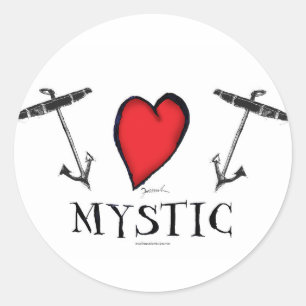 mystic runt klistermärke