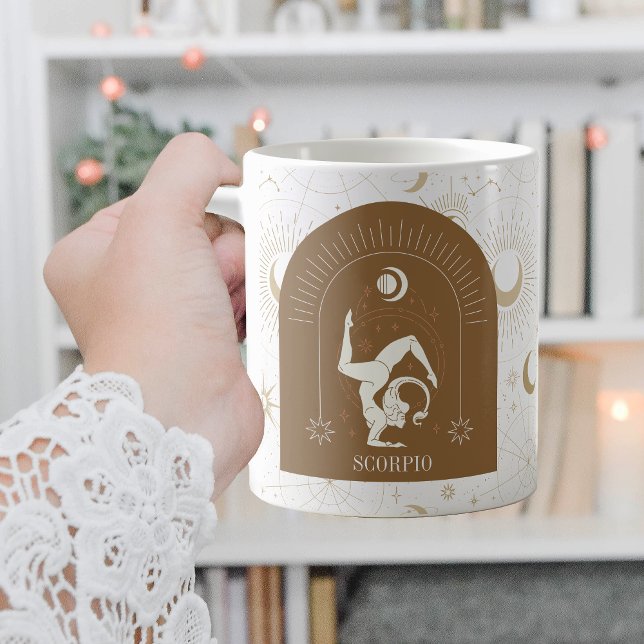 Mystic Scorpio Zodiac Stars Horoscope Kaffemugg (Mystic Scorpio Zodiac Stars Horoscope Coffee Mug)