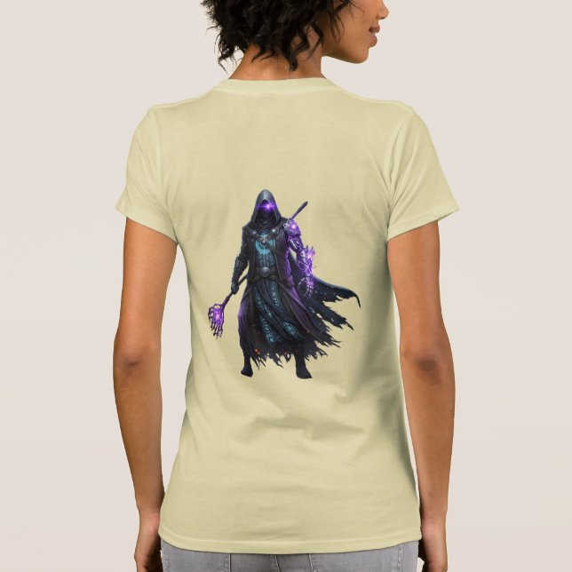 Mystic Shadow Weaver Tee | Cyber Mage Art (Baksida)