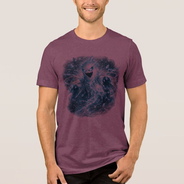 Mystic Shadow Wolf T-Shirt | Mörk Fantasy Vargkons (Framsida)