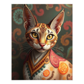 Mystic Siamese Cat Fototryck