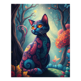 Mystic Siamese Cat Fototryck